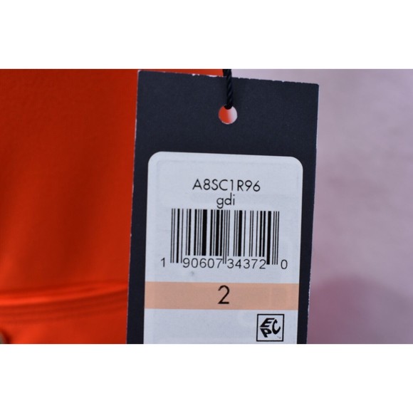 Tommy Hilfiger Short Sleeve Orange Pencil Dress Size 2 - Picture 6 of 9